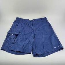 Columbia PFG Omni Shield Men's Swimming Shorts Navy Large Fishing Shorts