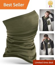 Lightweight Merino Wool Neck Warmer - Comforting Quick-Dry for Skiing and Hiking