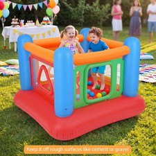 Inflatable Bounce House Kids Jumping Castle with Transparent Side Walls