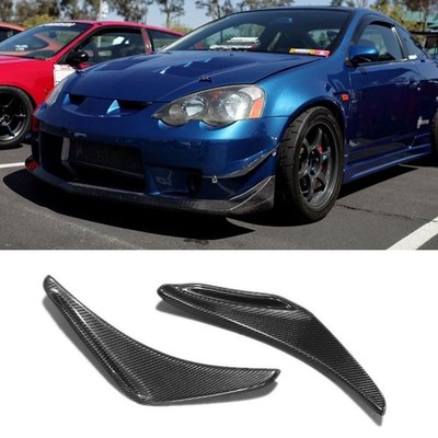 Real Carbon Fiber Front Bumper Spoiler Cover For Honda INTEGRA DC5 Type ...