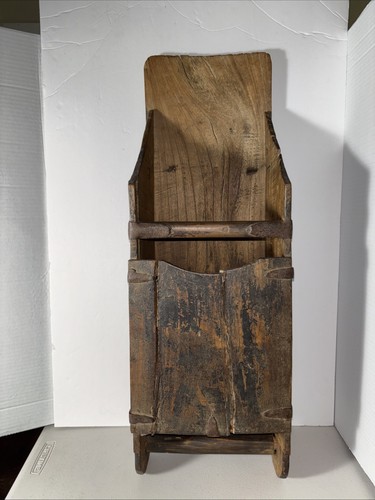 Antique 19th Century Wooden Grain Scoop Box Decorative Primitive Furniture - Picture 2 of 15