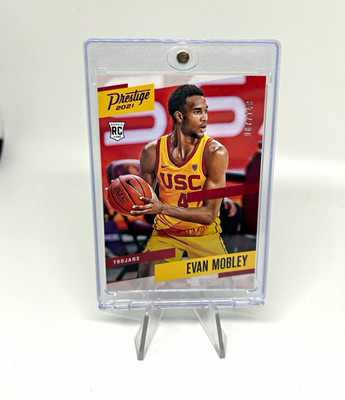 Panini Chronicles Draft Picks Prestige Evan Mobley Rookie Red /149 USC #370