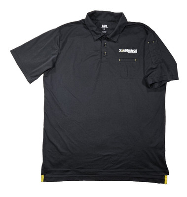 Advance Auto Parts Employee Polo Shirt Chest Pocket Black Mens XL 