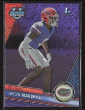 Jason Marshall 2023 Bowman University Chrome #18 Purple Shimmer Refractor