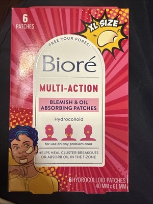Bioré Pimple Patch, Multi-Action X-Large Blemish and Oil Absorbing Patches,...