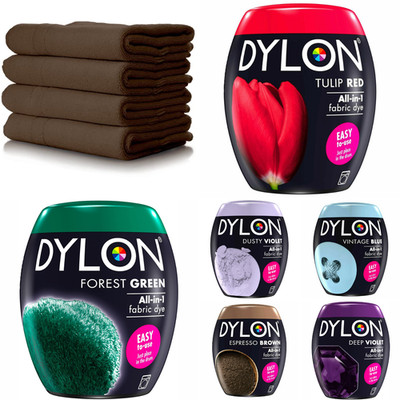 Dylon Maschine Färbe Pod verschiedene Farben Pulver Stoff waschen Kleidung weiche Möbel