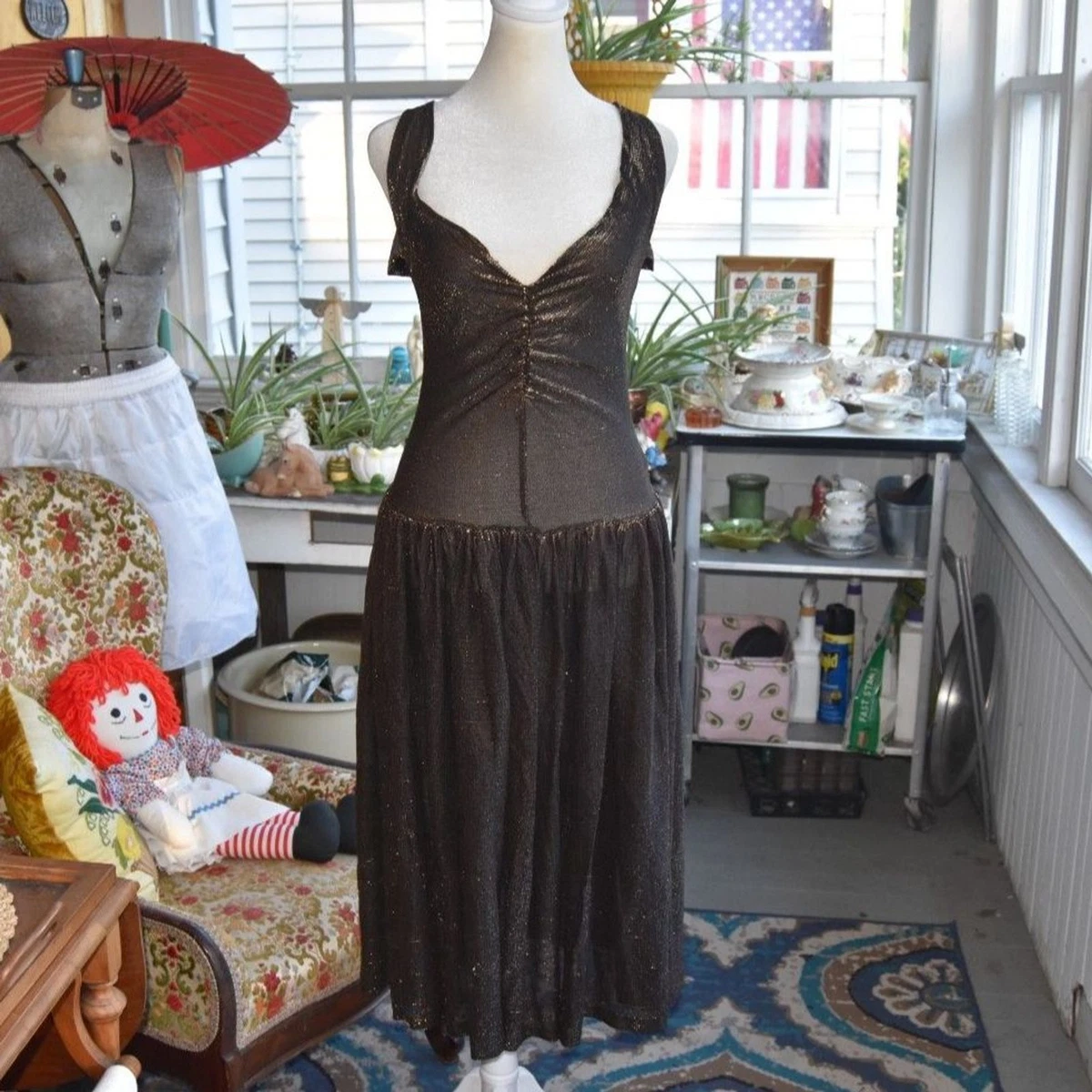 アメリカヴィンテージ　70'S ブラックプロムドレス ガラドレス 25+ Disco Black 1970s Vintage Dresses for Women for sale | Updated