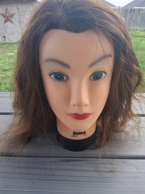 Cosmetology Trainer Mannequin Head Burmax Debra Hairdresser Brunette