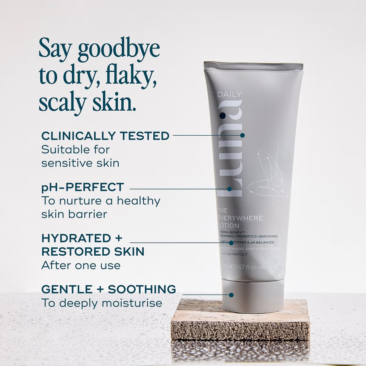 Luna Daily The Everywhere Lotion | Lightweight Fast-Absorbing Moisturizer For Face & Body - Suitable For All Skin Types Vegan & Cruelty-Free 6.7 Fl - Image 3