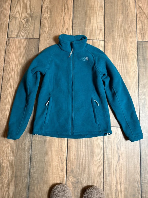 The North Face ladies size M fleece Aqua Green image 2
