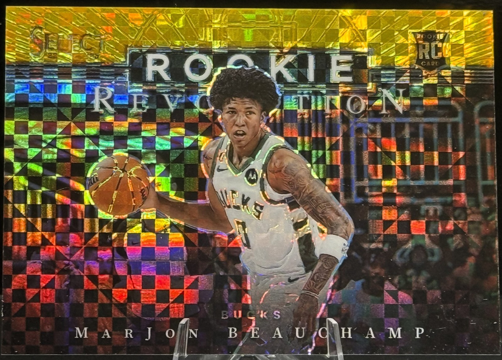 Marjon Beauchamp 2022-23 Select Basketball Rookie Revolution Gold Prizm #7/10!