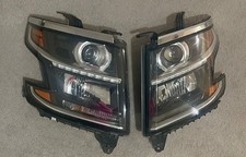 2015-2020 Chevy Tahoe Suburban Oem Hid Headlights Left & Right Pair Complete W/ 