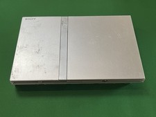 PlayStation 2 PS2 Slim Silver Console Only NO CORDS Tested &amp; Works!