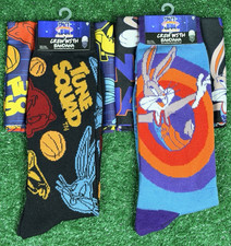 Space Jam Tune Squad Socks Bandana Set 2 socks 2 Bandanas Shoe Size 6-12, New