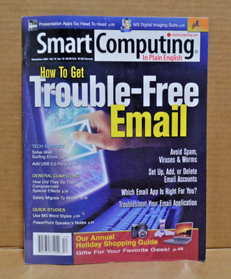 Smart Computing Magazine Dec 2004 Vol 15 No 12 Trouble-Free Email Windows XP