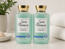 2 Bath  Body Works Coastal Hydrangeas Shower Gel 10 fl oz