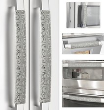 6 Pack Refrigerator Handle Covers Non Slip Washable Appliance Protectors Gray