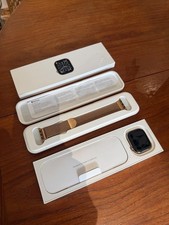 Apple Watch S11 46mm GPS + Cell Titanium Gold + Non Apple Milanese Strap 100%