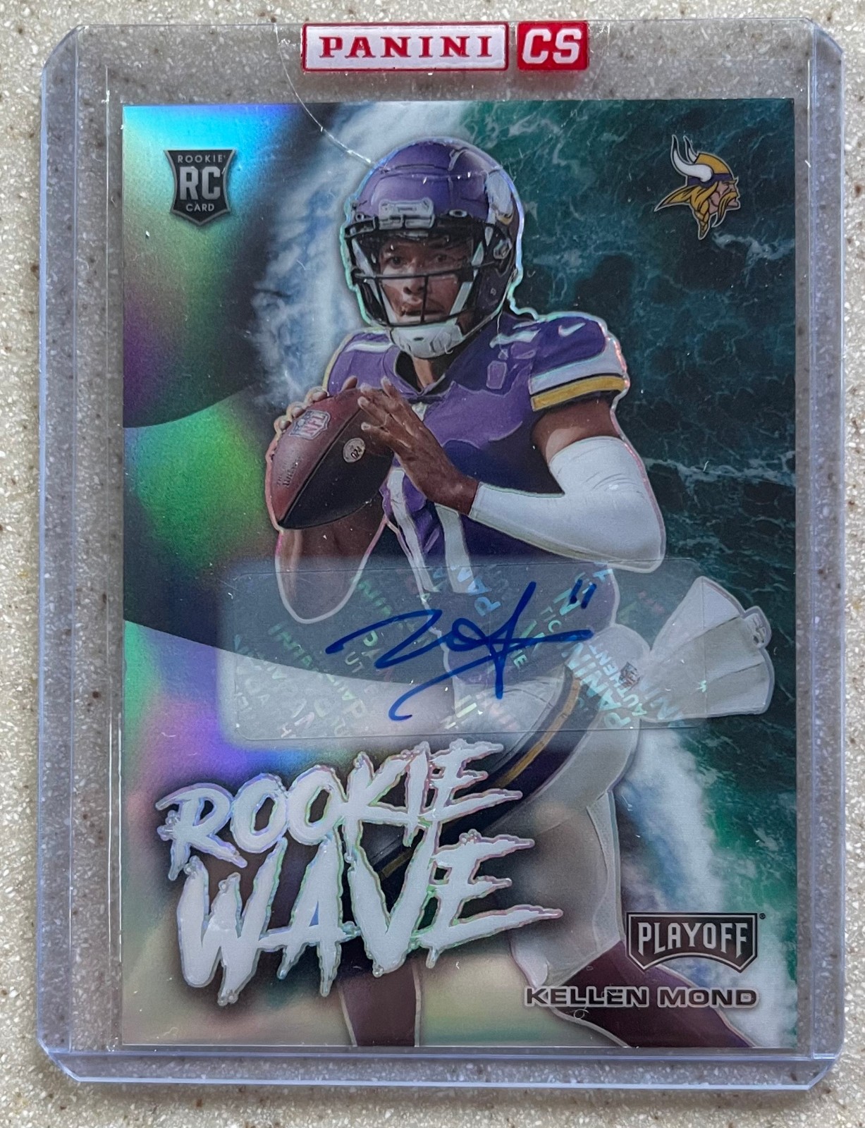 Kellen Mond Panini Playoff Rookie Wave #RWKMO Signature