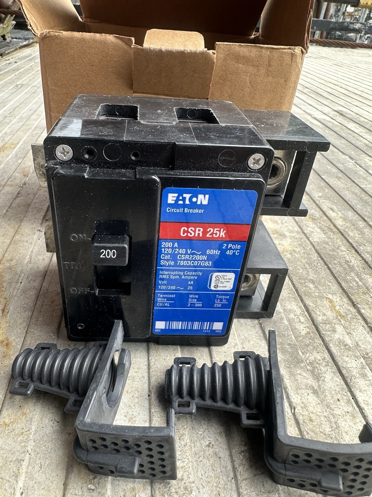 Eaton CSR2200N Type CSR Standard Circuit Breaker - Black
