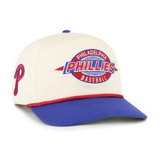 Youth '47 Natural/Royal Philadelphia Phillies Frame Out Hitch Adjustable Hat