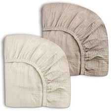 Crib Sheets for Baby Boy Girl 2 Pack, Fitted Crib Mattress Sheet 28" x 52", M...