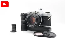 [ EXELLENT. READ ] Pentax MX Silver 35mm Film Camera  / SMC 55mm f1.8 From JAPAN