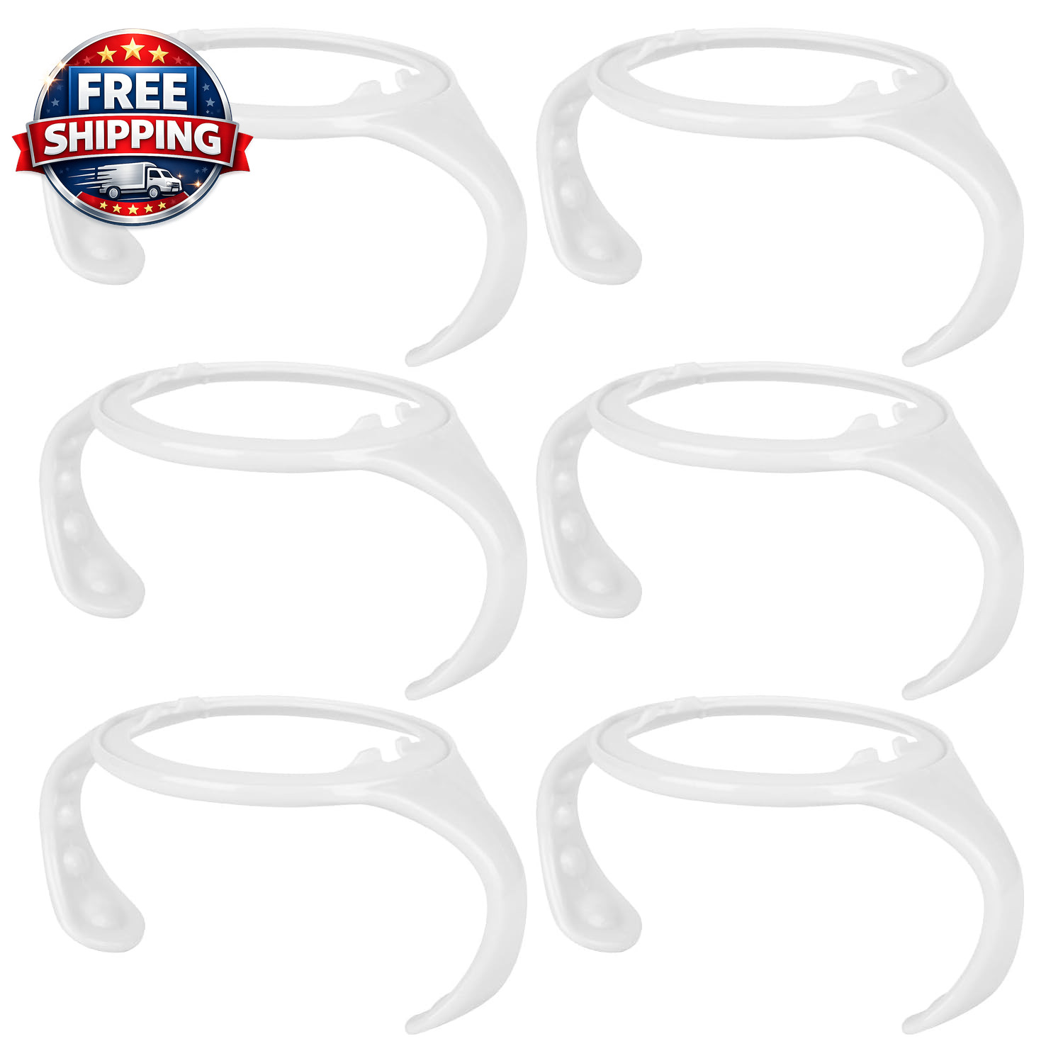 6 Pack Easy Grip Baby Bottle Handles for Tommee Tippee Bottl