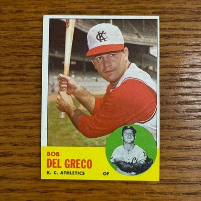 1963 Topps #282 Bob Del Greco Kansas City Athletics VG-EX