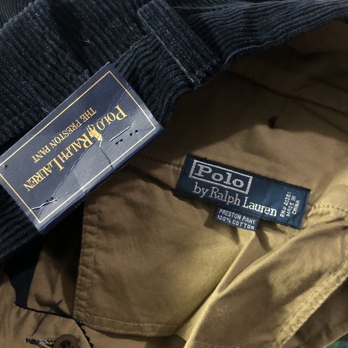 Polo Ralph Lauren The Preston Corduroy Straight Pants Mens 34x30 Navy Blue NEW - Picture 6 of 7