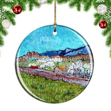 Van Gogh View of The Alpilles Painting Christmas ornament city travel souvenir