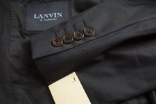 Lanvin Navy Blue 100 Wool Sport Coat Jacket Sz 46R US Brand New