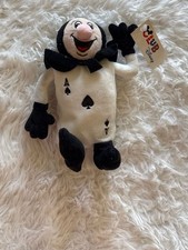 Disney Store Alice in Wonderland Ace of Spades Black Card Bean Bag Plush NWT