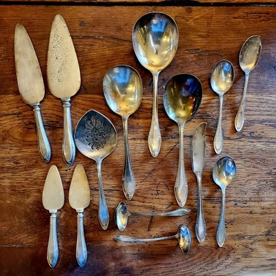 Rare Gorham GM CO Providence PAT 1919 Antique 14 Piece Serving Set