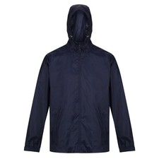 Regatta Pro Packaway navy men's waterproof hooded jacket #TRW248