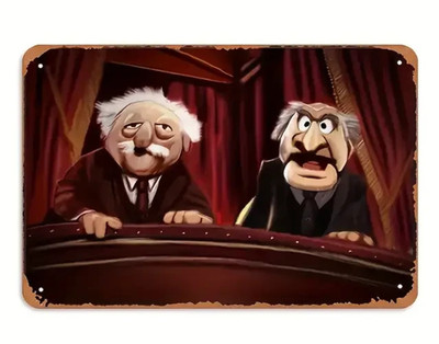 Muppets Grumpy Old Men Waldorf und Statler Metall Wandschild