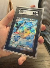 Blastoise EX FULL ART 184/165 - SV 151 - Secret Rare ENG - SGC 10 PSA 10