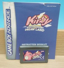 Kirby Dreamland - Gameboy Advance GBA Nintendo - Jeu Et Notice ( Official )