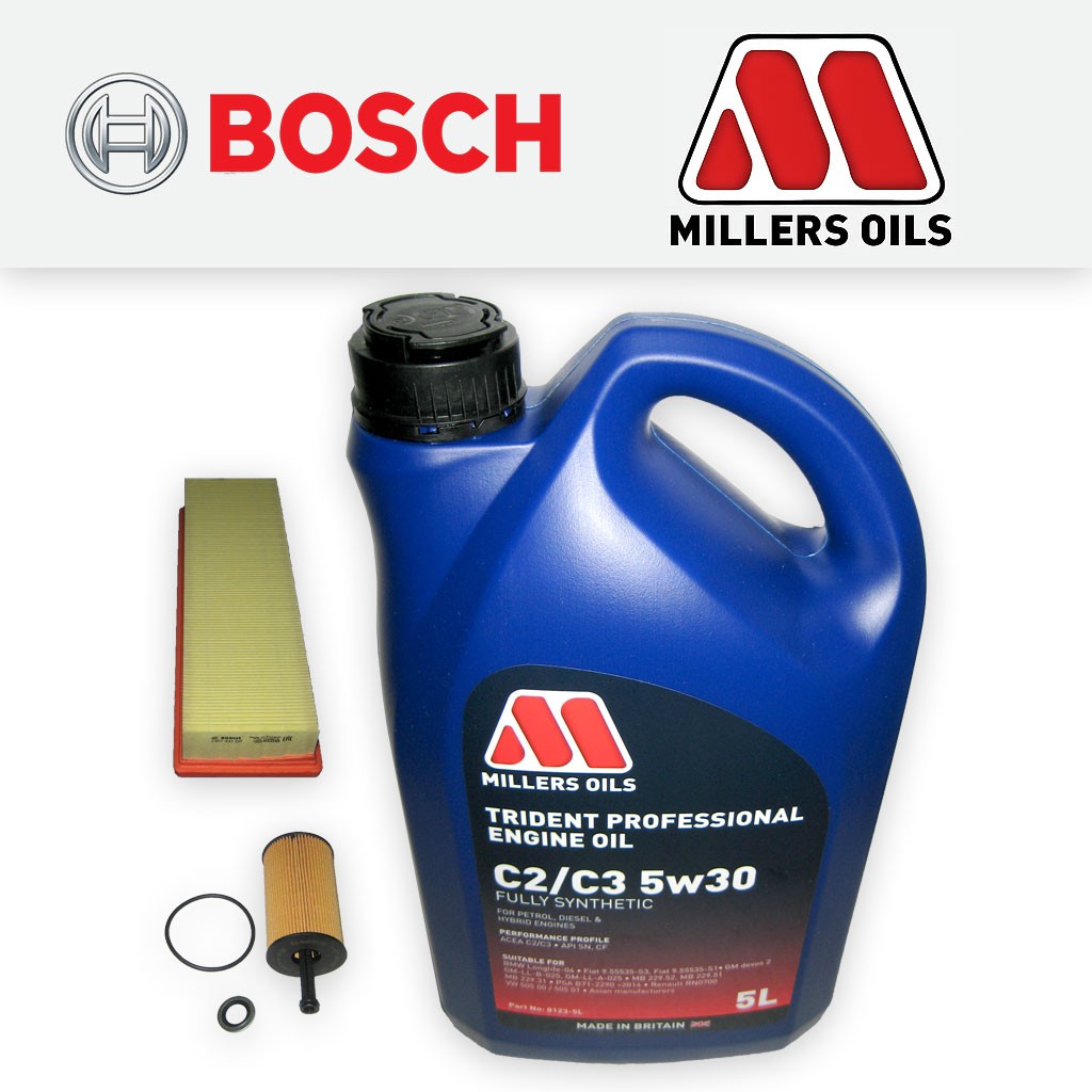 SERVICE KIT for CITROEN C2 1.4 8V PETROL OIL AIR FILTERS +5L OIL 2003