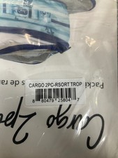 2-Pack Tropical Compression Packing Cubes - Space-Saving Travel Organizers, Blac