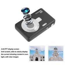 12MP 1080P Digital Camera 2.4in TFT Screen 16X Zoom Auto Focus Pocket Digital