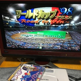 Sega Saturn Console HST-3220 w/ Box & Manual + Controllers + Cables + Game Works