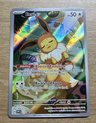 Evoli Eevee SVP 173 Prismatic Evolutions Promo ETB English Pokémon Card