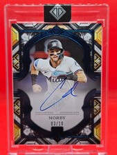 2025 Topps Transcendent Connor Norby Rookie Showcase Blue Auto 3/10 #TCRSA-CNO