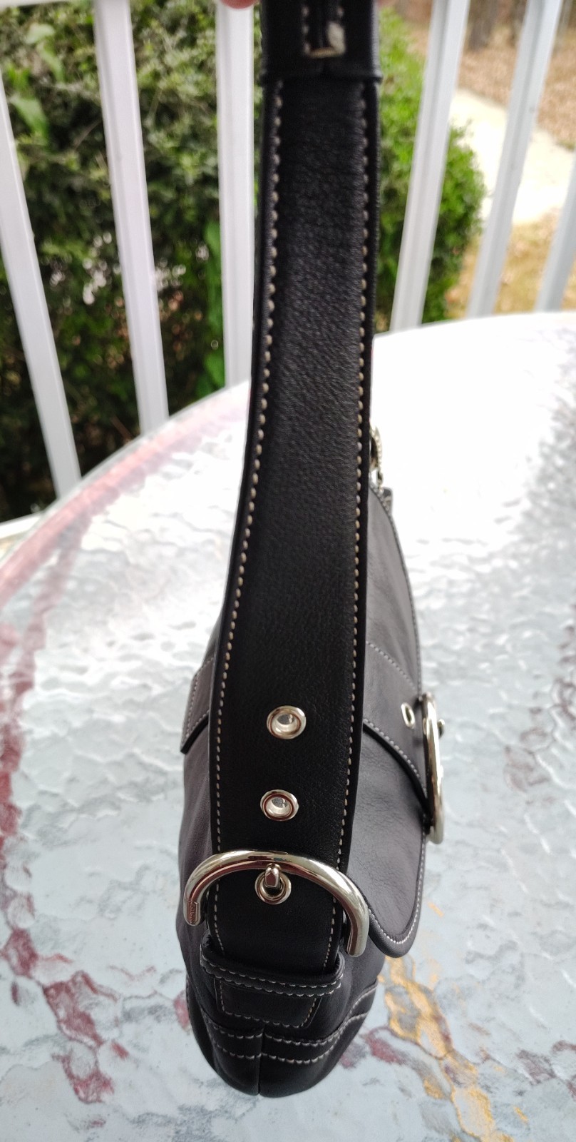 Coach H050-9247 SMALL Vintage Black Soho Y2K Leather Shoulder Bag image 7
