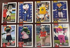 2026 Topps Series 1 Mascot 8 Card Lot - Baxter Tessie Blooper Green Monster