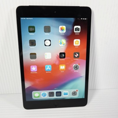 Apple iPad Mini 2 A1490 Retina Wi-Fi + Cellular AT&T Unlocked - Tested 