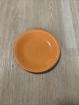 Orange Fiestaware Plate With Small Chip