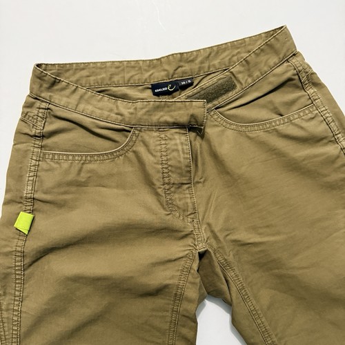 EDELRID Outdoor Climbing Pants Men’s Small 29x32 Khaki Cotton Bungee Hem