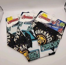 LOT of 3 Marvel Avengers New 2 packs Bandanas Wakanda Forever Black Panther Lot